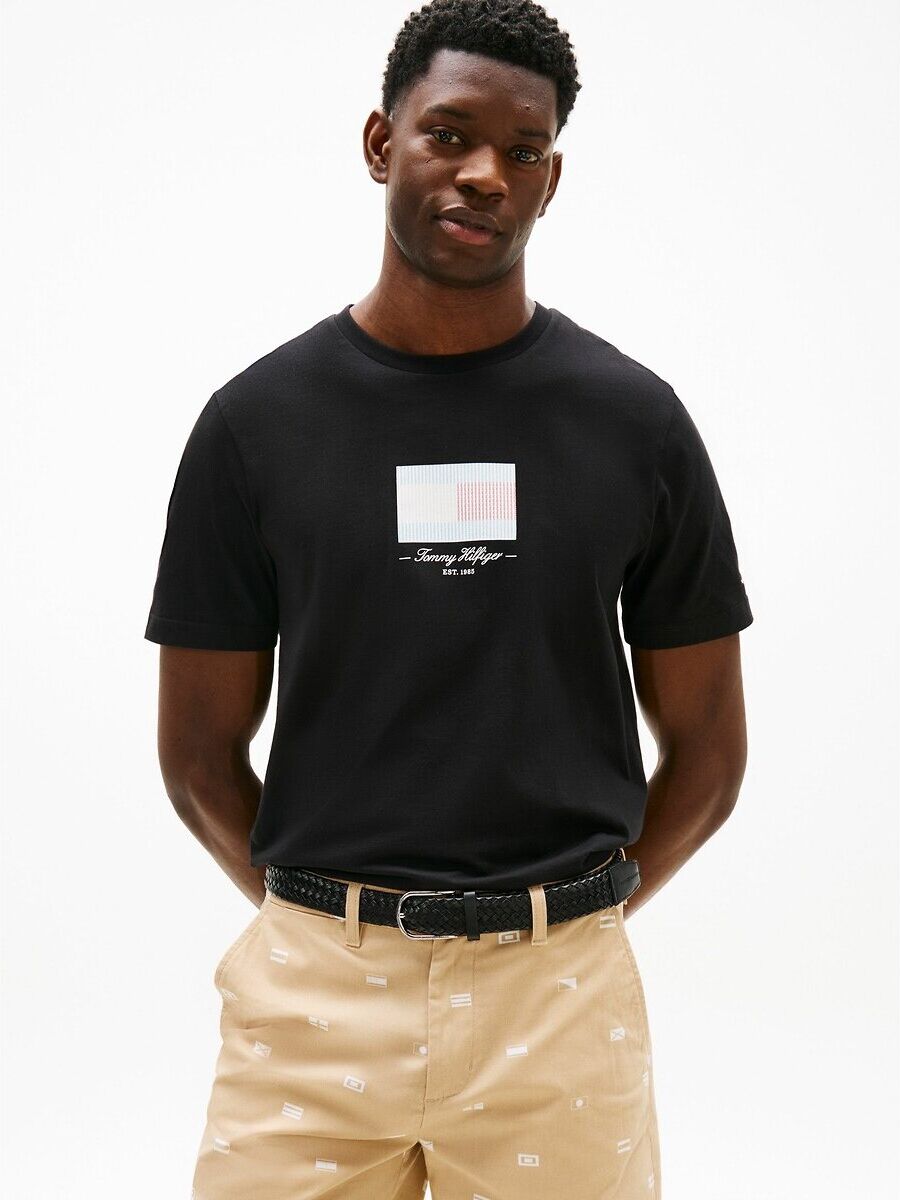 TOMMY HILFIGER T-shirt manches courtes logo flag