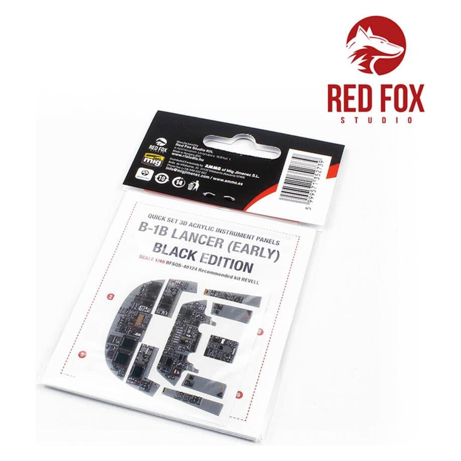 Red Fox 1/48 Rockwell B-1B Lancer (Early) BE (for Revell kit) (RFSQS-48124)