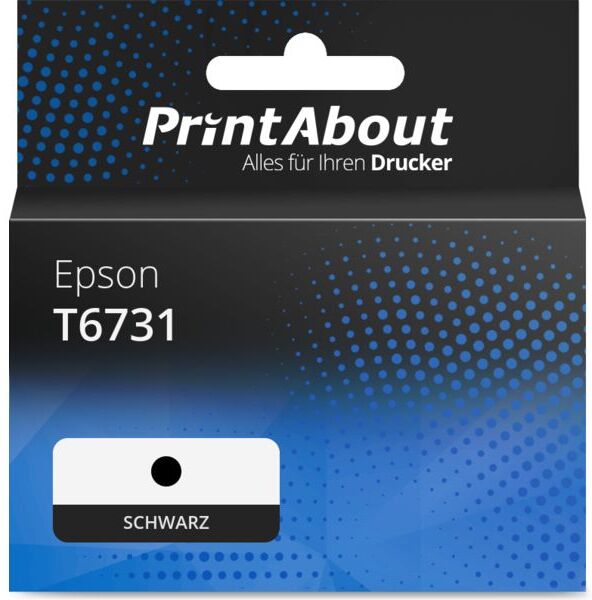 PrintAbout Druckerpatrone kompatibel mit Epson T6731 - Schwarz