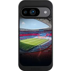 Nivocase Hülle für Google Pixel 9 Handyhülle NIVOcore Case Schwarz FC Bayern München FCB Stadion (Google Pixel 9), Smartphone Hülle, Schwarz