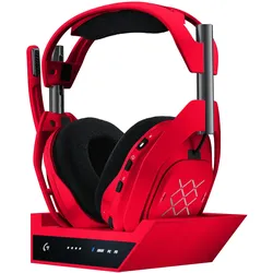 Logitech G A50 X Lightspeed (Kabellos), Gaming Headset, Rot