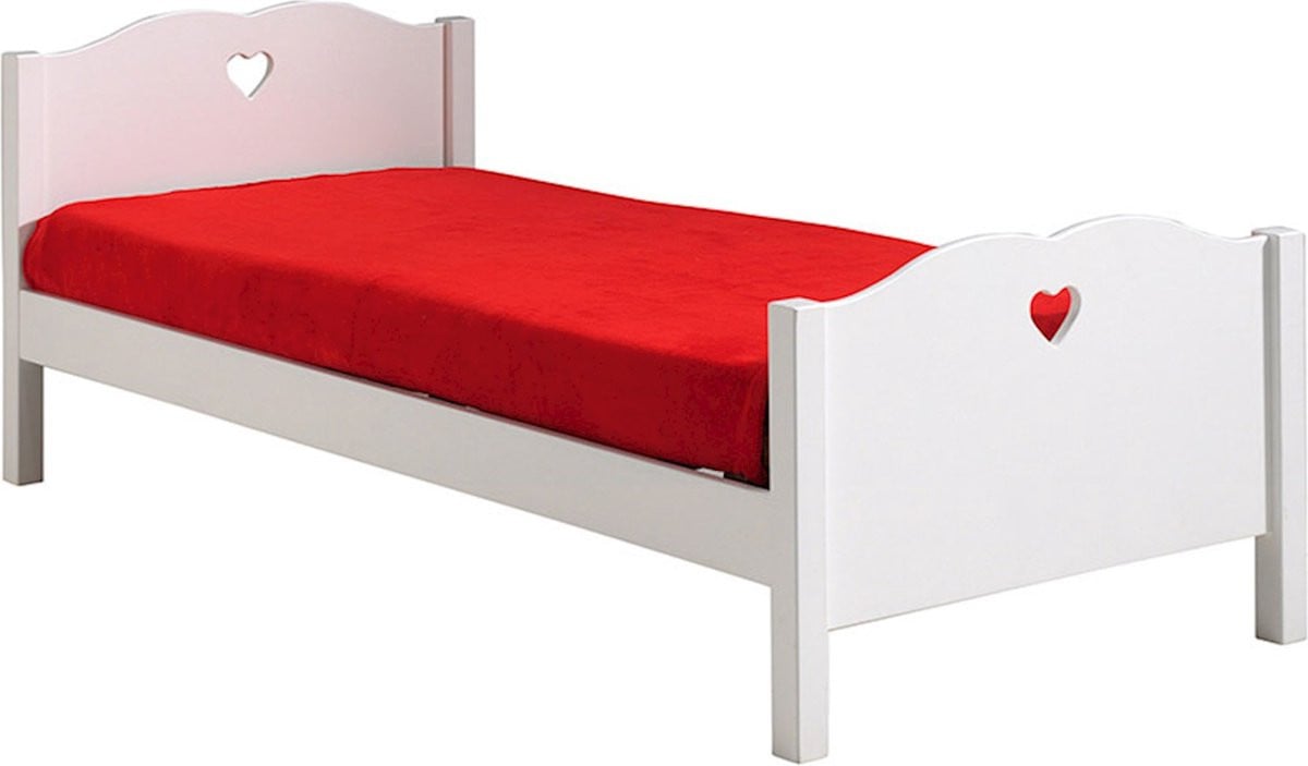 Vipack Bed Amori met slaaplade, wit, 90 x 200 cm
