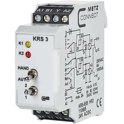 Metz Connect KRS-E08 HR3. Produktfarbe: Weiss, Temperaturbereich in Betrieb: -10, Relais