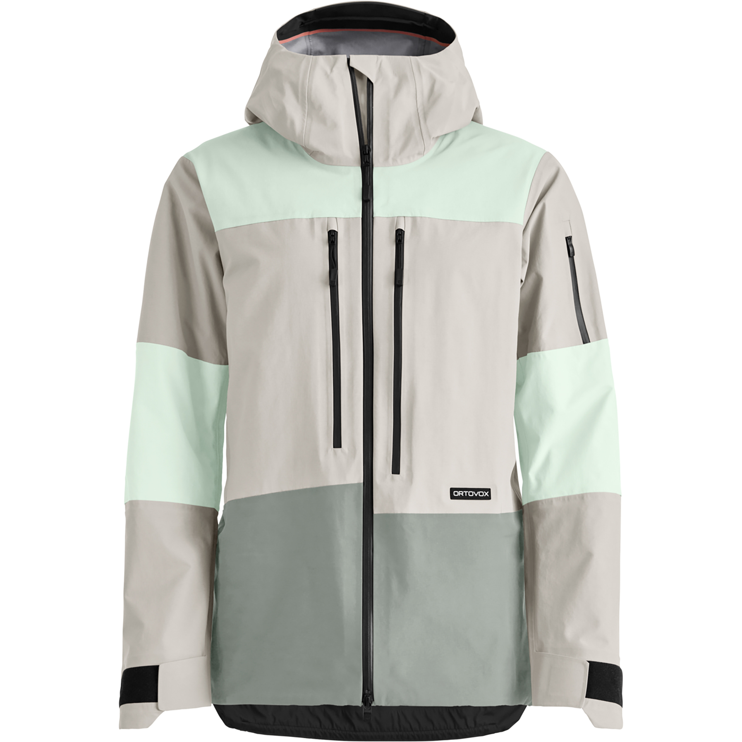 Ortovox Ravine Free 3L Damen Regenjacke beige Größe XS Freeride | Skitour Winddicht Merinowolle