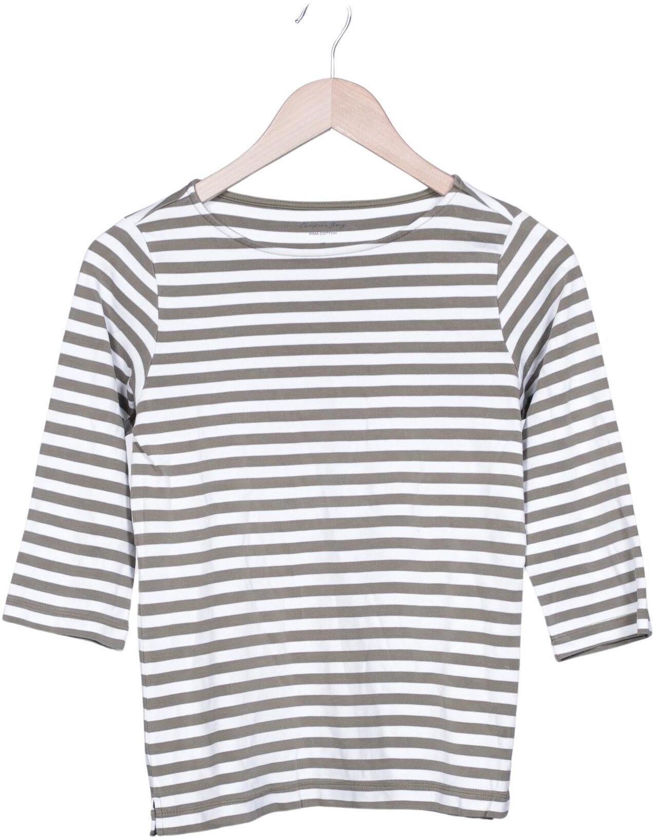 Christian Berg Damen Langarmshirt, Mehrfarbig, Gr. EU 36, Baumwolle - Second Hand