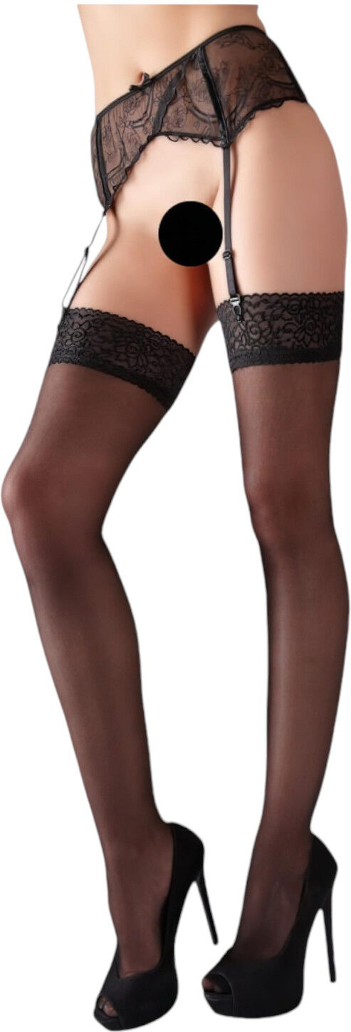 Cottelli - Lace Stockings (Black)