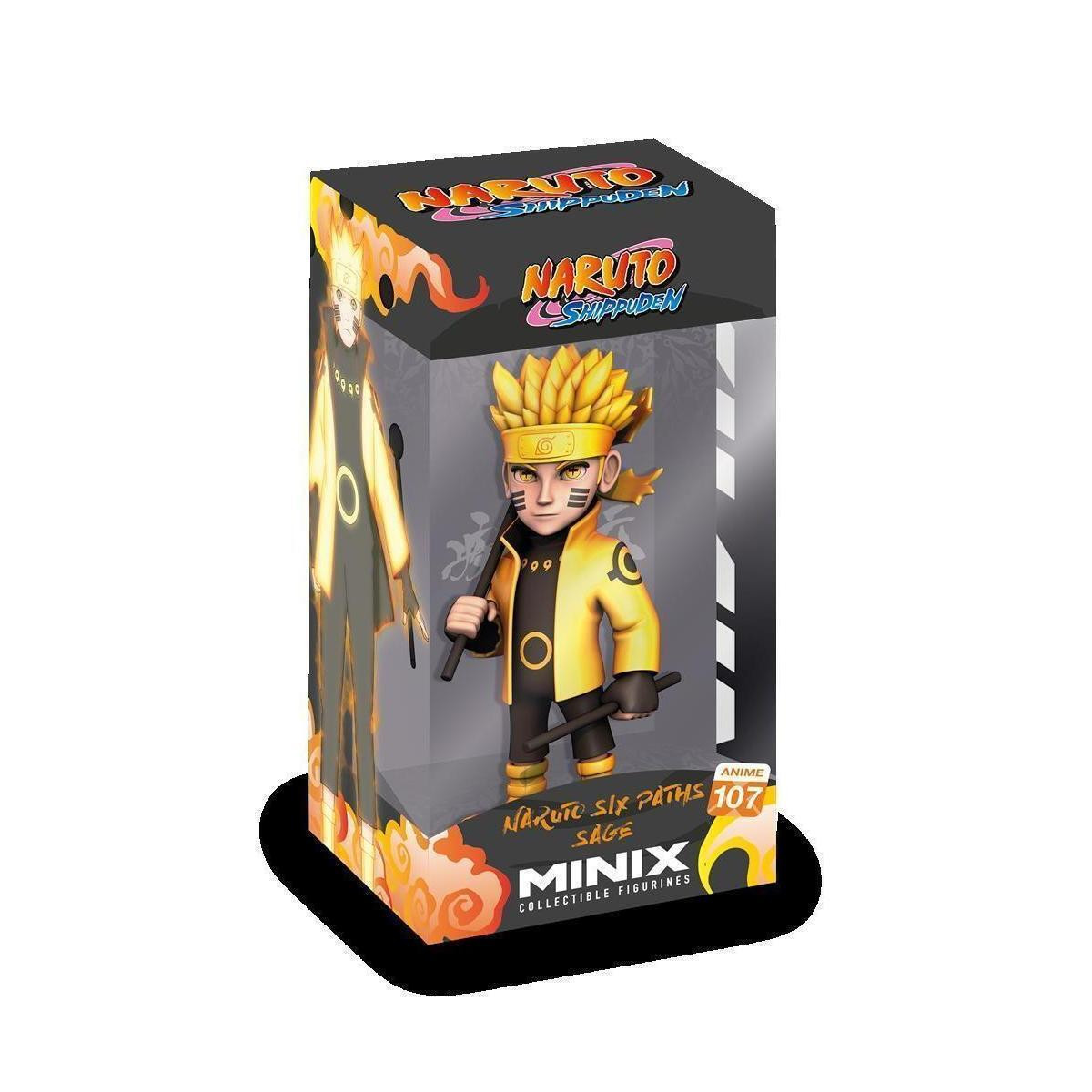 MINIX Naruto Six Paths verzamelbeeldje van PVC, zwart/geel, 12 cm