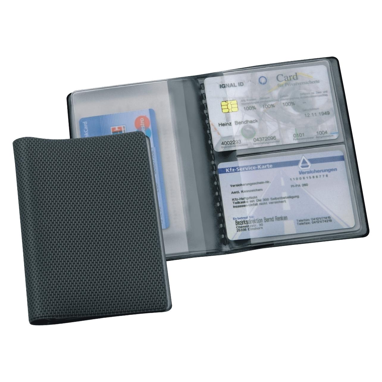 Veloflex Ausweishülle schwarz PVC mit 1 Tasche passend für (3259590)