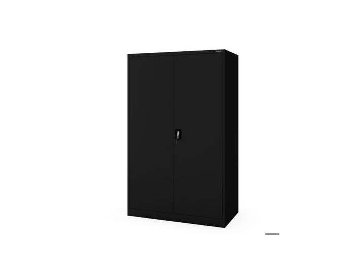 Armoire de bureau métallique JAN II D600 1150 x 1850 x 600 mm noire
