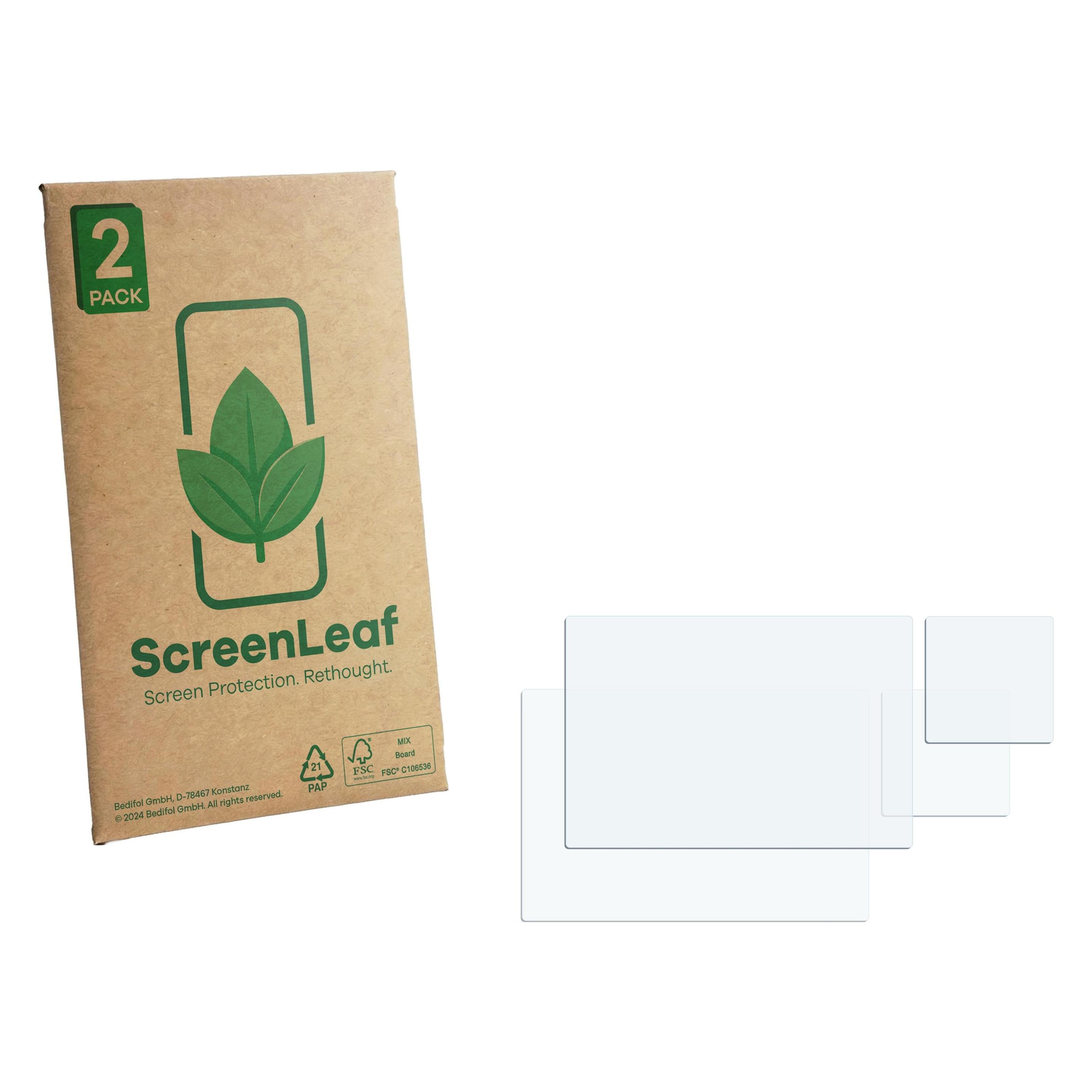 ScreenLeaf Schutzfolie für Leica SL3-P (Display + Schulterdisplay) Displayschutz Display Schutz Folie Klar (6163881)