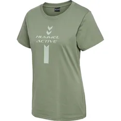 HUMMEL hmlACTIVE GRAPHIC CO TEE S/S WOMAN sea spray S