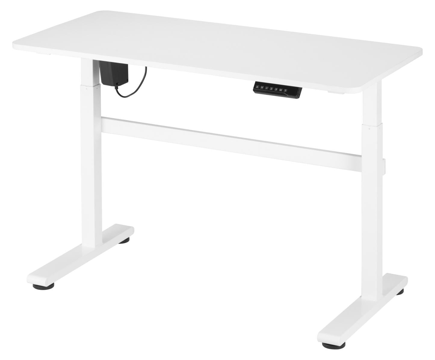VDD Elektrisch verstelbaar zit-sta bureau wit - Breedte: 118 cm, Diepte: 58 cm