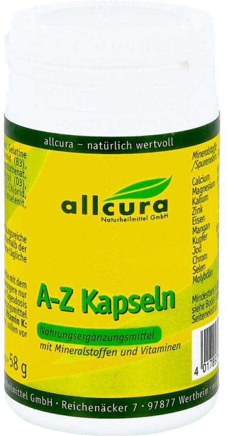 A-z Kapseln mit Mineralstoffen und Vitaminen 60stk