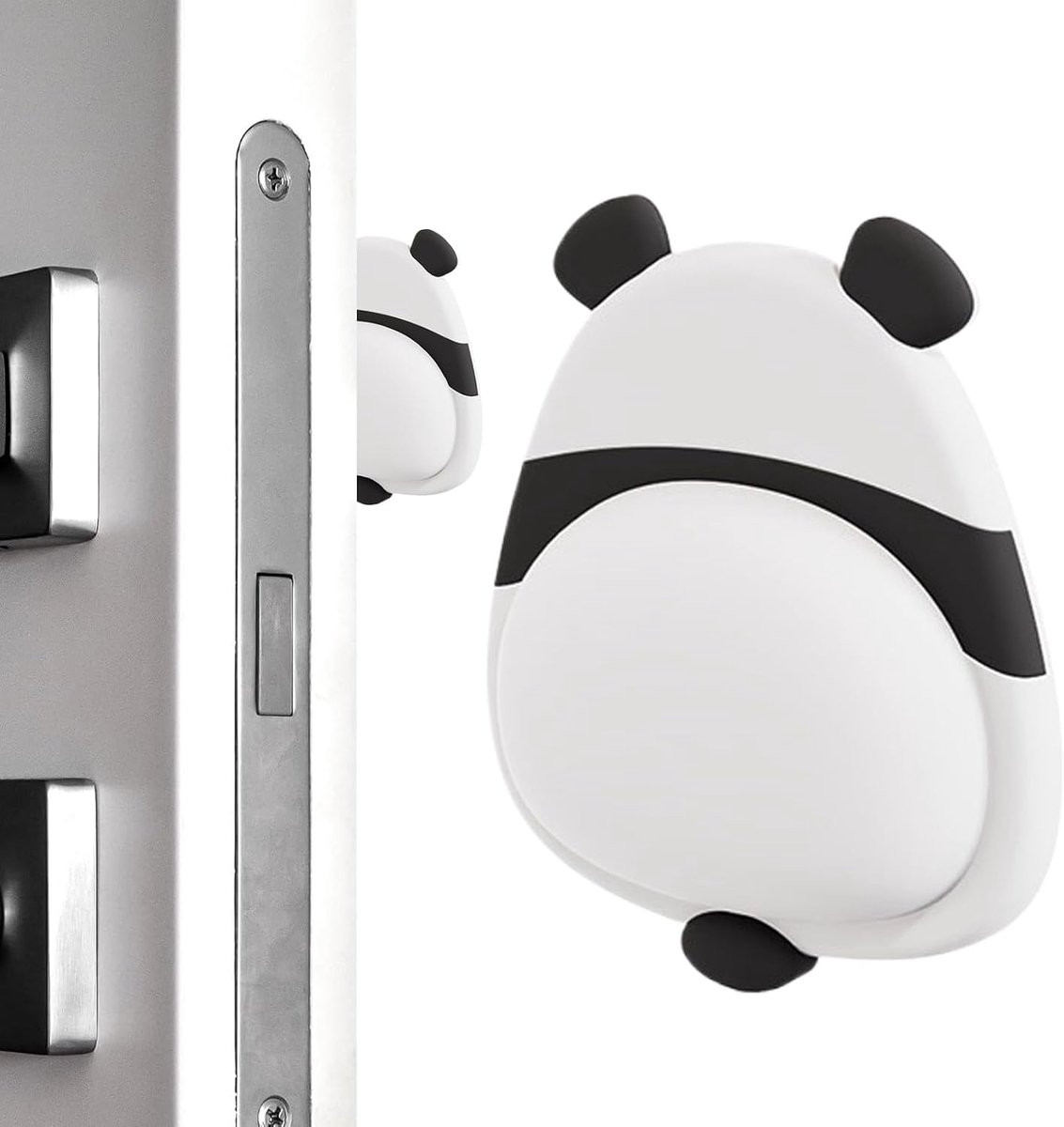 Panda Wandkussen Deurstoppers - Krasbestendig PVC - 9 x 7,5 x 7,5 cm