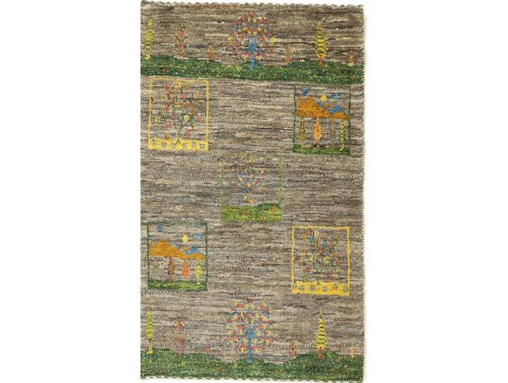 Perser Gabbeh Loribaft Atelier Teppich 60x100 Handgeknüpft Modern Orientteppich Perserteppich Wolle