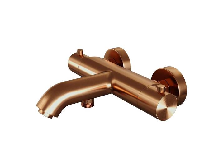 Brauer Copper Edition - Opbouw Baddouche Thermostaatkraan - Koper Geborsteld PVD