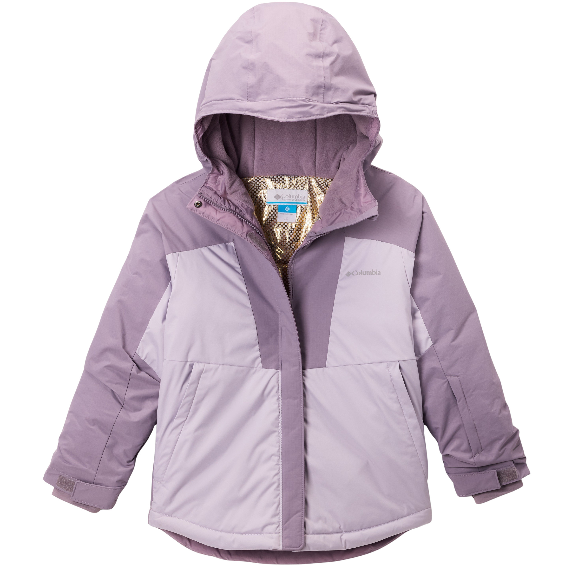 Columbia Mighty Mogul III Kinder Isolationsjacke lila Größe 120 Freeride | Skifahren Windabweisend Wasserabweisend