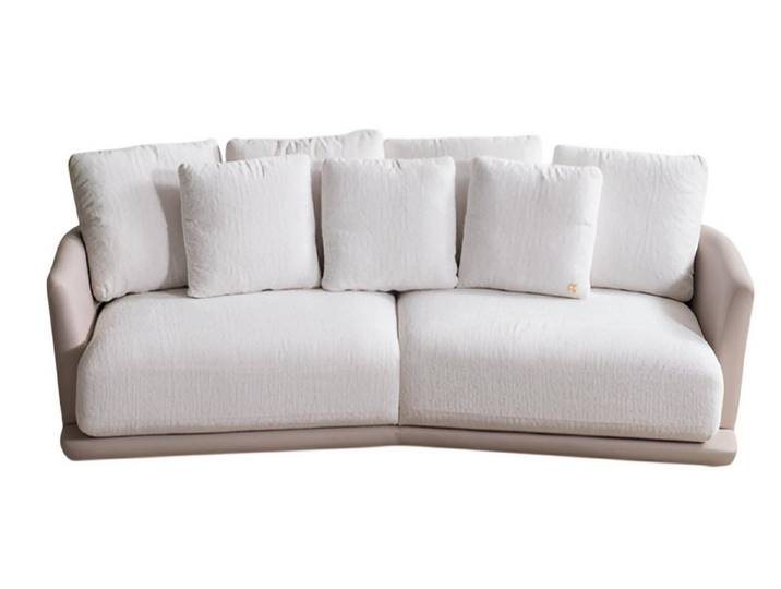 JVmoebel 3-Sitzer Luxuriöses weißes Designer Stoffsofa für das Wohnzimmer, 1 Teile
