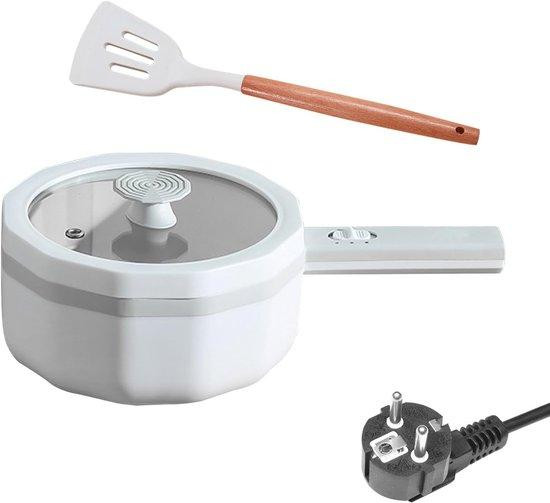 Elektrische hotpot van 1,5 liter met dubbele vermogensregeling, wit