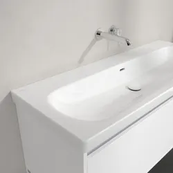 Villeroy und Boch Skyla Waschtisch 5A51C6R1 120x46cm, ohne Hahnloch, mit Überlauf, Weiß Alpin C+