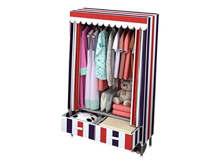SDGBCXD Tragbarer Kleiderschrank, Lagerschrank, Standschrank, Stoffschrank, tragbarer Kleiderschrank