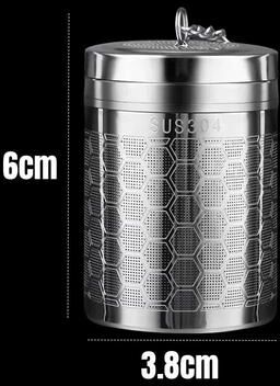 Uplifted Finds Extra Fine Mesh Stainless Steel Tea Infuser With Extended Chain no Dish