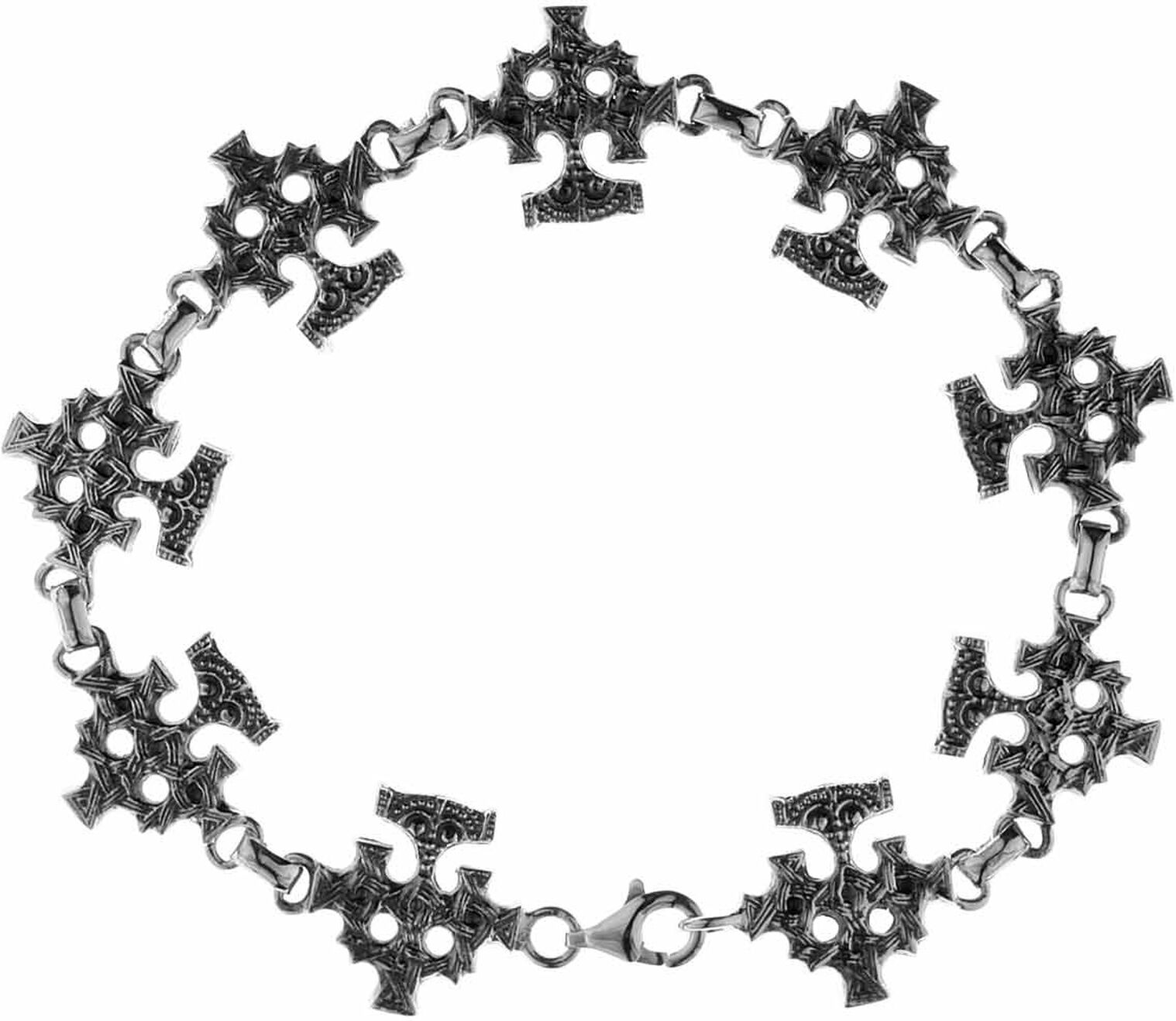 Armband OSTSEE-SCHMUCK "Ostsee-Schmuck Armband Hiddensee Armband Hiddensee", silber (weiß, neutral), Armbänder, Damen, 19cm, Silber 925 (Sterlingsilber), Armband