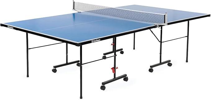 Tischtennistisch Outdoor 274×152,5×76 cm - Klappbare Tischtennisplatte aus 4 mm ACP, Wetterfest, Mit Netz, Rollen & Feststellfunktion - Ping Pong Tisch Für Garten & Training