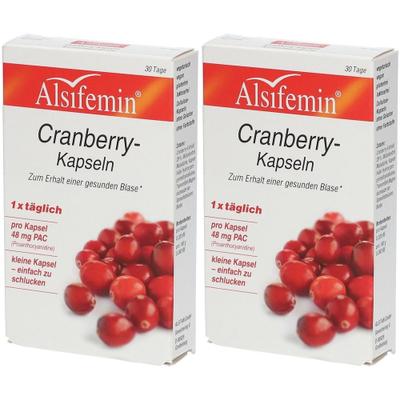 Cranberry 48 mg PAC Alsifemin Kapseln 2x 2x30 St