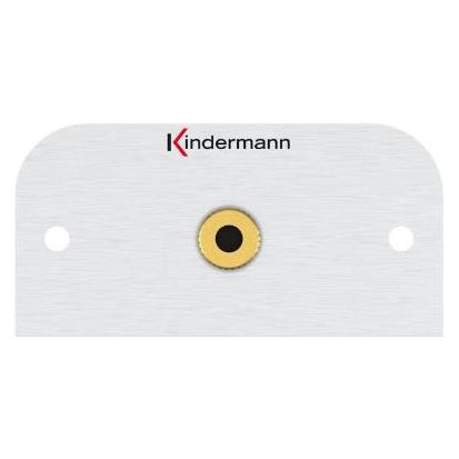 Kindermann 7441000411 3,5 mm Aluminium,Gold Steckdose (AUX Kabel) (7441000411)
