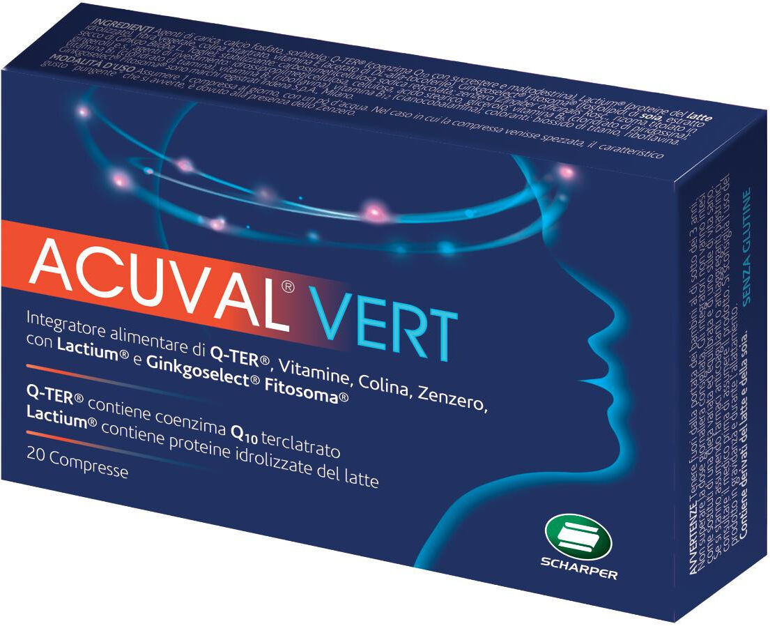 Acuval Vert Integratore Alimentare, 20 Compresse