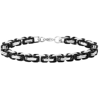 Armband ADELIA´S "Armband aus Edelstahl 19 cm", schwarz, Armbänder, Herren, 19cm, Edelstahl, Armband, Ein kleines Geschenk mit großer Wirkung