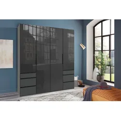WIMEX Kleiderschrank Level 36 200 x 216 cm Glas Grau