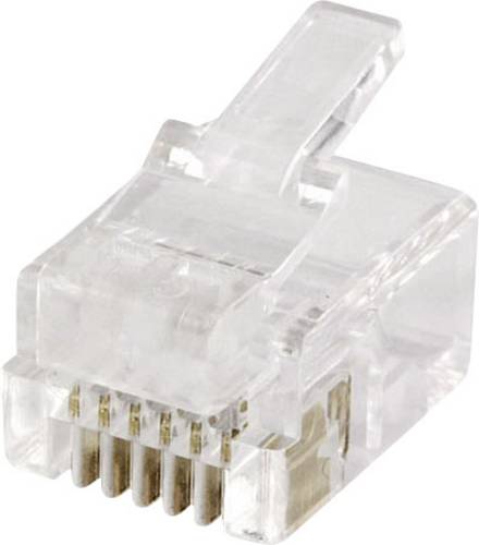 Econ Connect MPL66R Modular-Stecker MPL66R Stecker, gerade Polzahl Sensoren 6P6C Klar