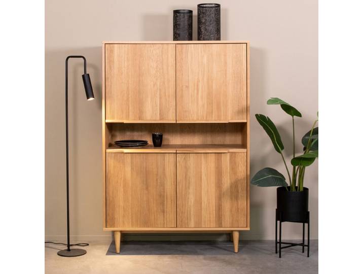 LABEL51 Bergkast Jule - Naturel - Eiken - Hoge Kast