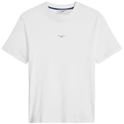 Marc O'Polo Denim Herren T-Shirt - Relaxed Fit, Baumwolle, Logo, einfarbig Weiß / S