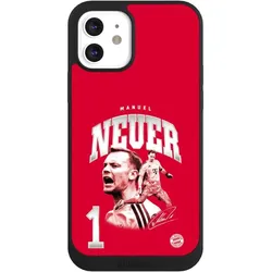 Nivocase Handyhülle für Apple iPhone 12 Hülle NIVOpure Case Schwarz FC Bayern München FCB Manuel Neuer (Apple iPhone 12), Smartphone Hülle, Schwarz