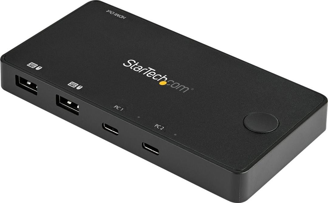 StarTech.com 2-poorts USB-C KVM-switch met 4K 60Hz HDMI en USB-C kabels