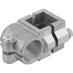 ROHRVERBINDER KREUZSTÜCK ALUMINIUM, FÜR RUND- & VIERKANTROHRE, KOMP:STAHL, A=30,2, B=30,1