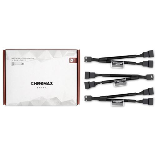 Noctua NA-SYC1 chromax.black, 11.5cm, 3er-Pack Lüfterverteiler (NA-SYC1.black)