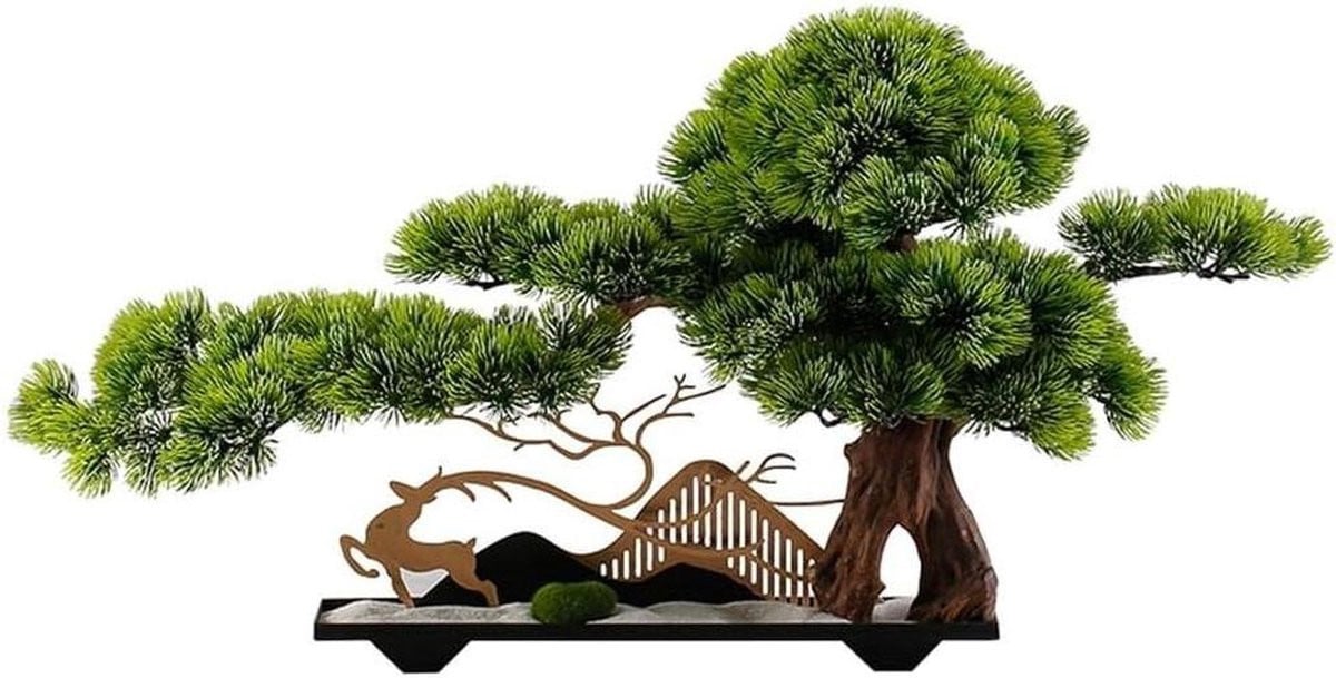 Groene kunstmatige bonsai boom in pot voor binnen decoratie