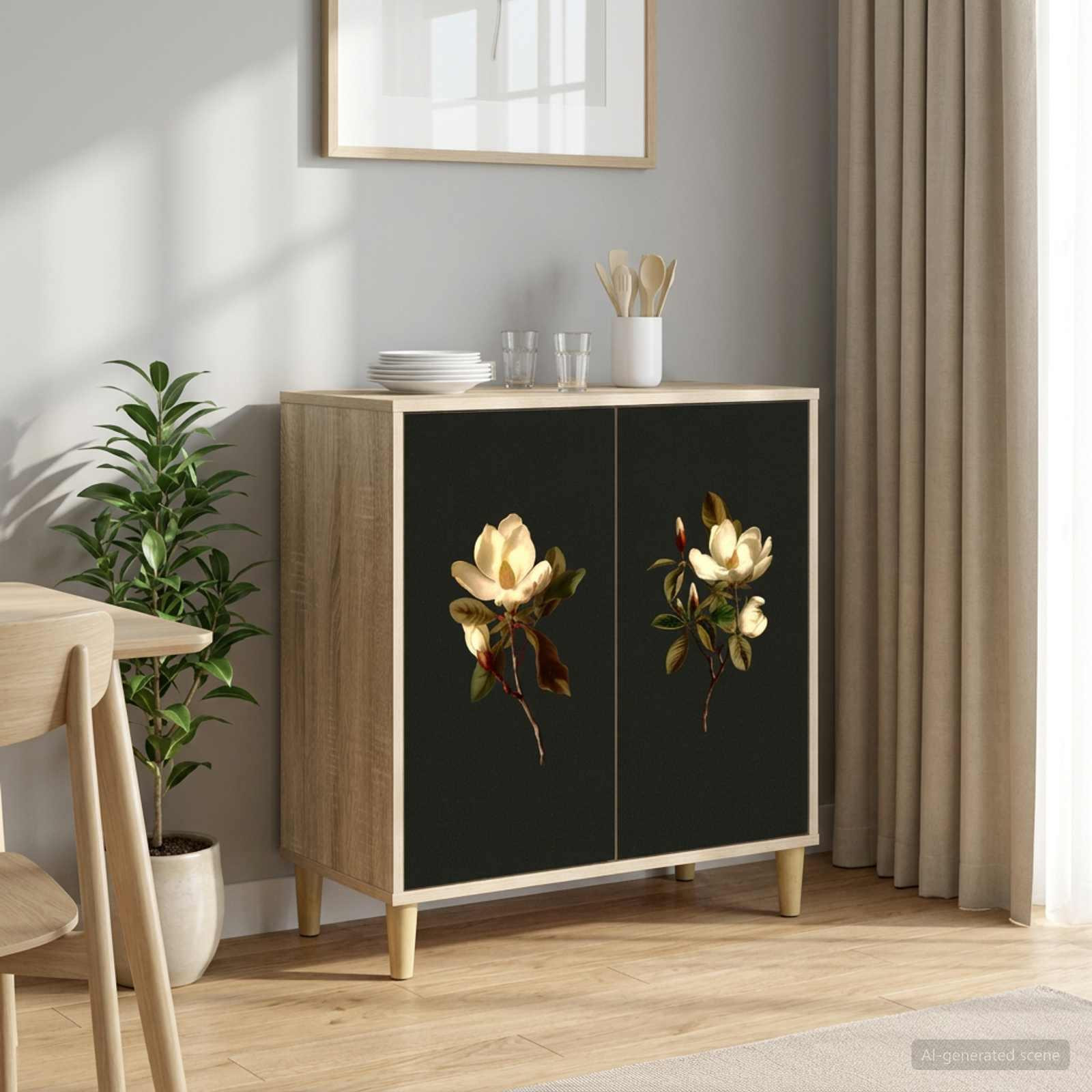 vidaXL Dressoir BREMEN Modern Sonoma, B: 69 cm, D: 33 cm, H: 75 cm