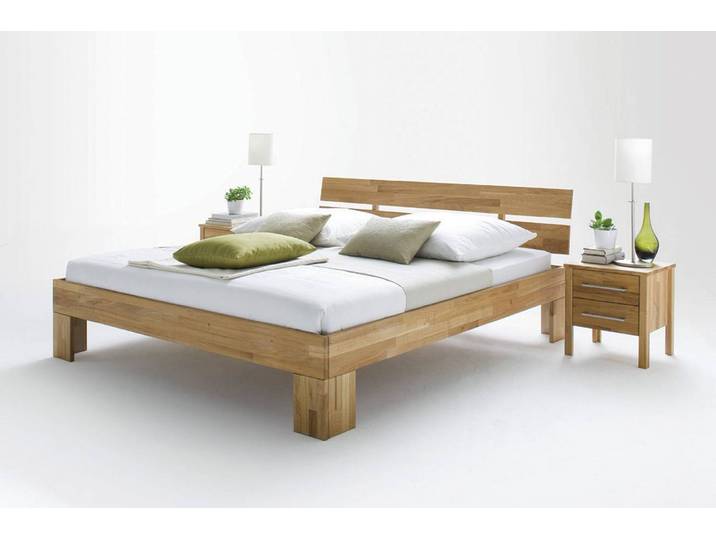 Bett OLE 1011 aus massiver Wildeiche – 3%-Vorkasse-Rabatt
