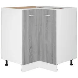 vidaXL Küchenschrank Grau Sonoma 75,5x75,5x81,5 cm Holzwerkstoff