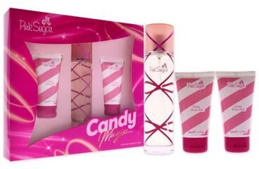 Pink Sugar 3 Pc Gift Set by Aquolina for Women Standard Eau De Toilette for Women