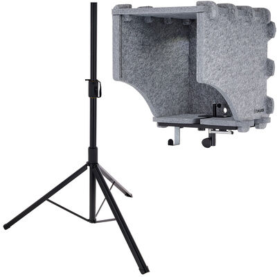 t.akustik Vocal Head Booth mobile Bundle Noir