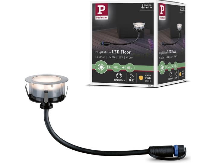 Paulmann Plug & Shine LED Bodeneinbauleuchte Floor Eco Einzelspot