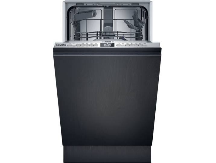 SIEMENS vollintegrierbarer Geschirrspüler iQ300 SR63HX77KE, 10 Maßgedecke, Schnelles Spülen mit varioSpeedPlus und flexibles Korbsystem