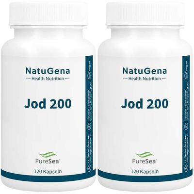 JOD 200 aus Bio Alge Knotentang Kapseln 2x 2x120 St