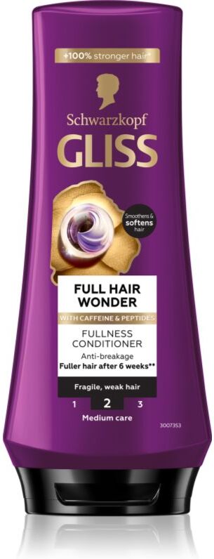 Schwarzkopf Gliss Full Hair Wonder baume régénérant pour cheveux fragiles 200 ml